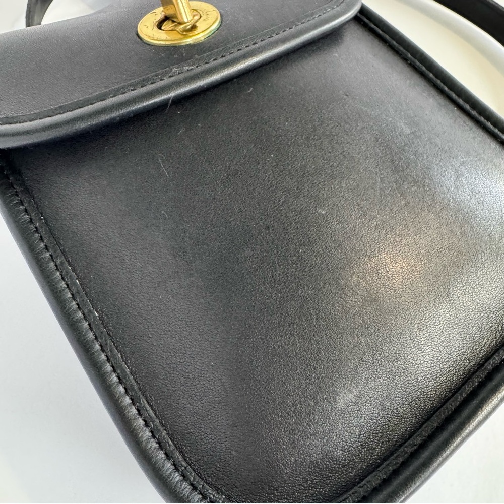 Vintage Viral Coach Sidepack Crossbody Black Purse - Picture 3 of 14